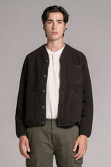 DOVER CARDIGAN IN BOILED WOOL