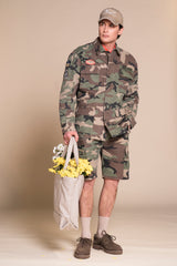 STONE CARGO SHORT IN RIP STOP CON PATCH