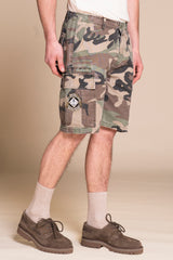 STONE CARGO SHORT IN RIP STOP CON PATCH