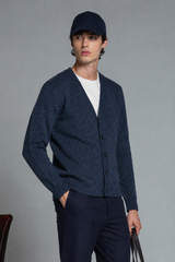 BYRNE CARDIGAN IN MOULINE'