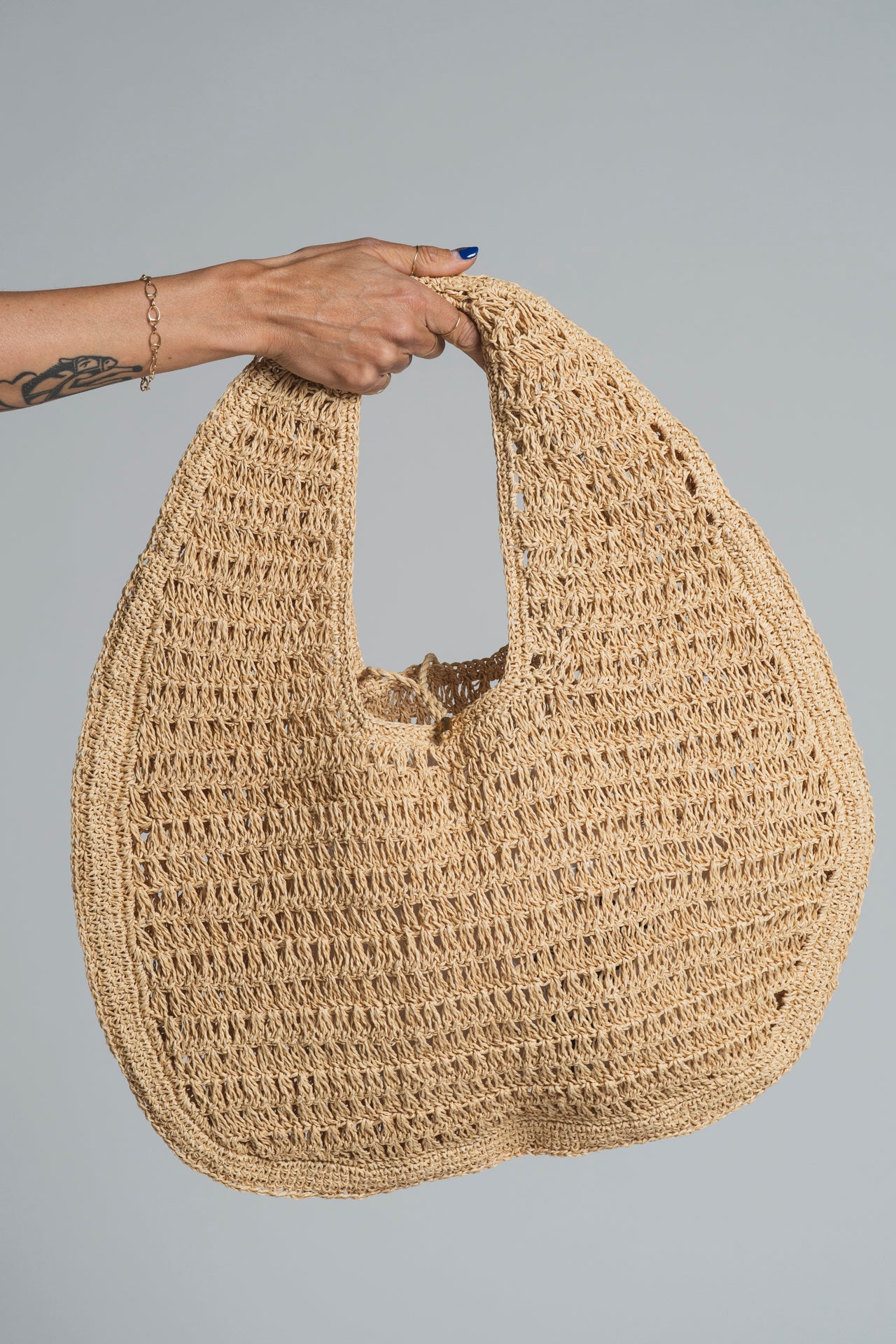 AISHA SHOULDER BAG RAFFIA