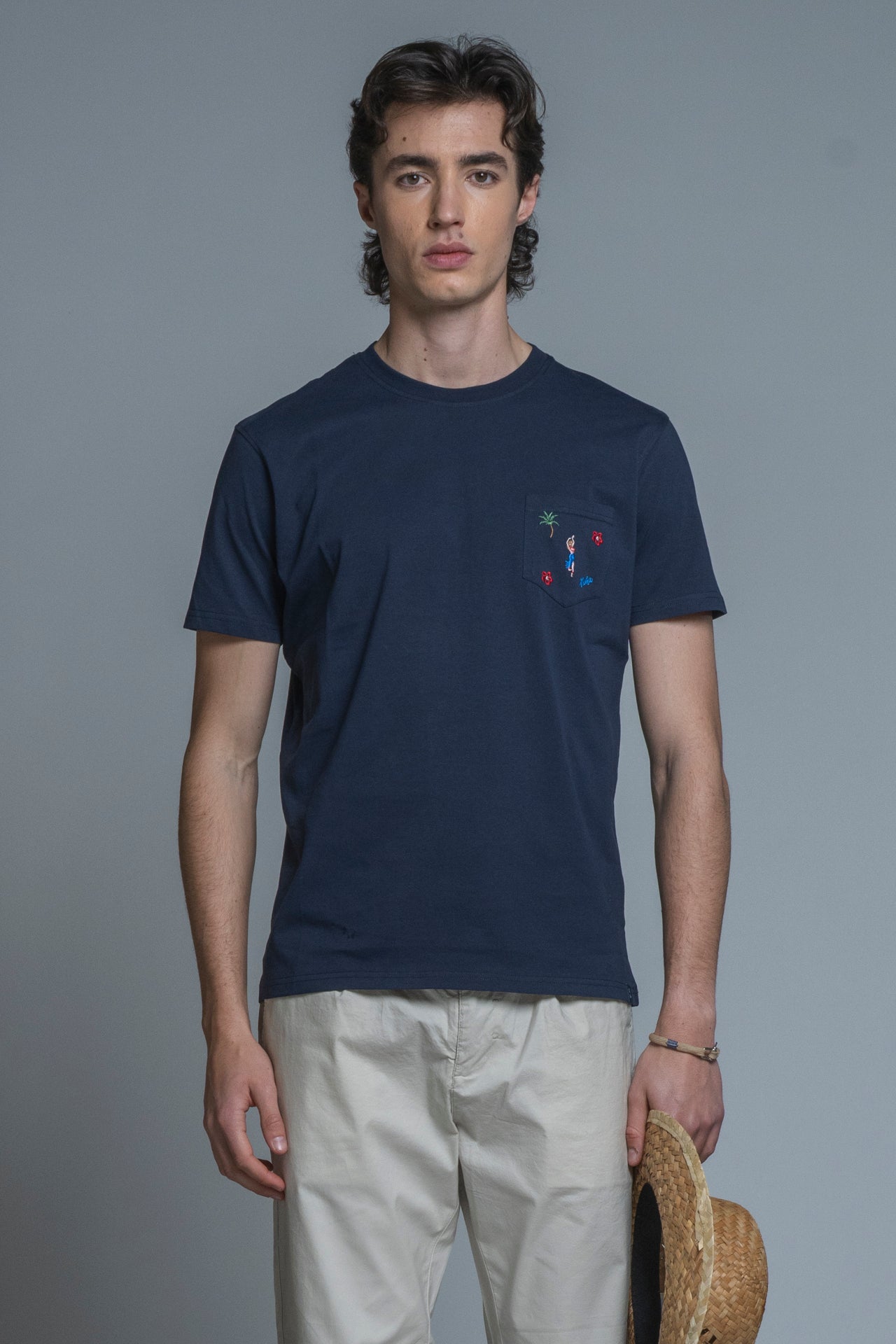 ALOHA T.SHIRT WITH EMBROIDERY