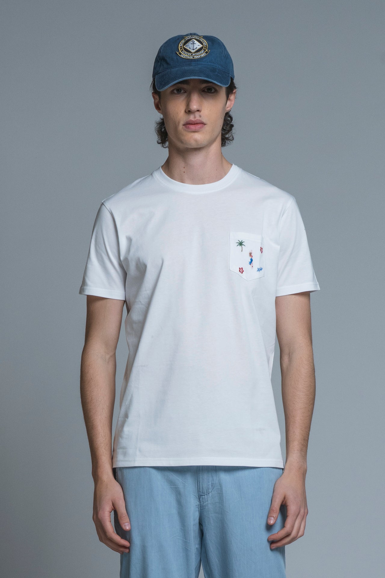 ALOHA T.SHIRT WITH EMBROIDERY