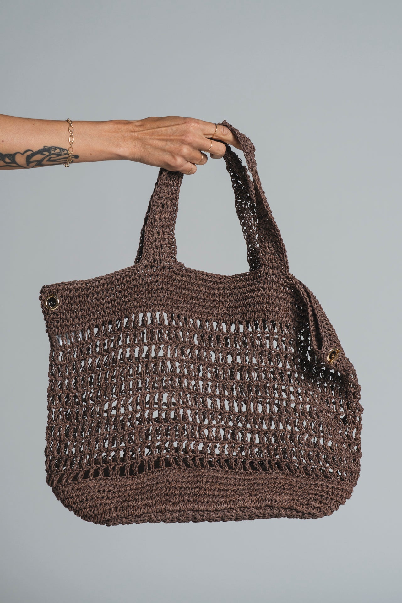 ALYSA SHOPPING BAG RAFFIA