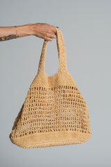 ALYSA SHOPPING BAG RAFFIA