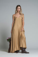 ANITA DRESS BRACES IN SATIN VISCOSE