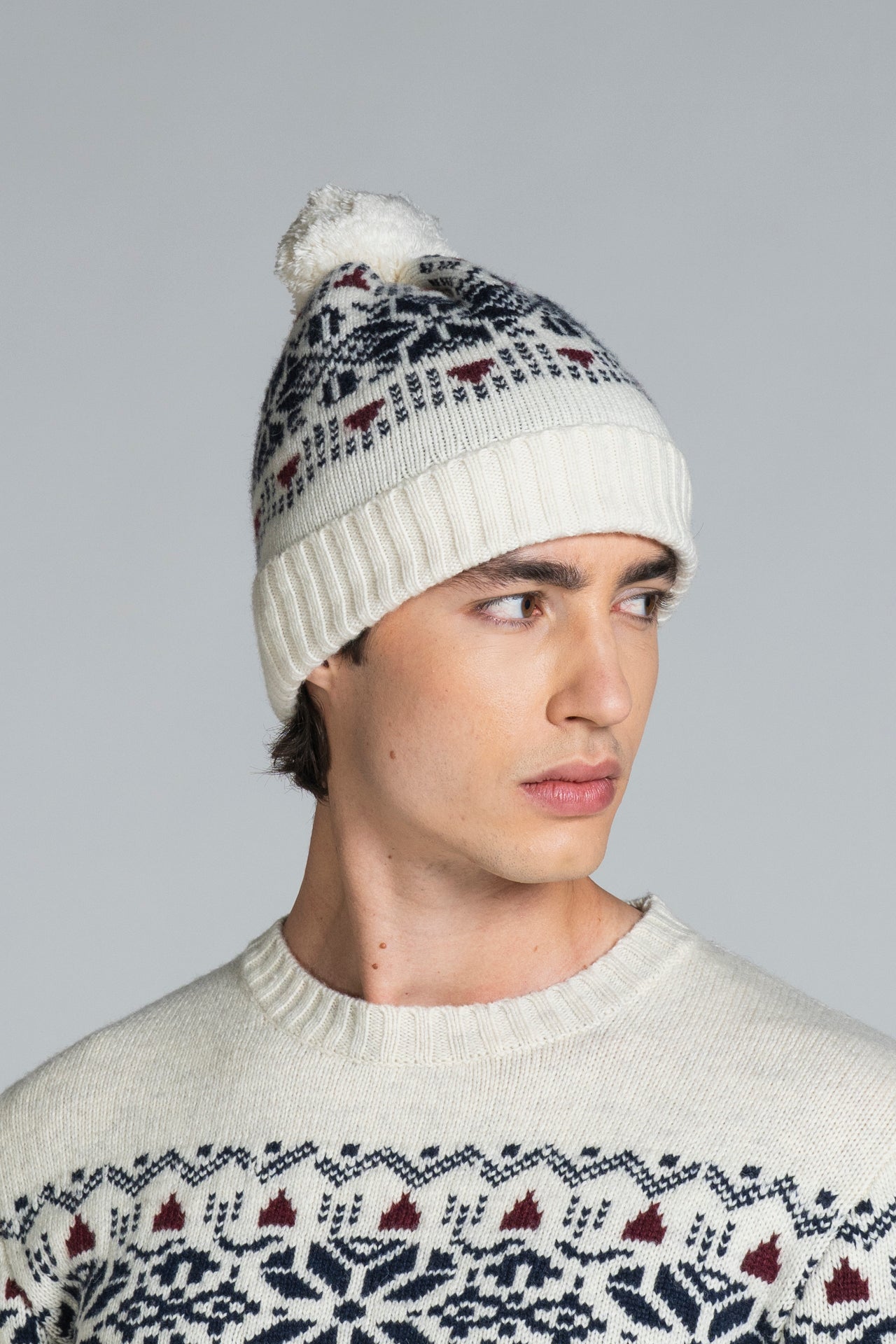 ARON CAPS IN MIXED WOOL