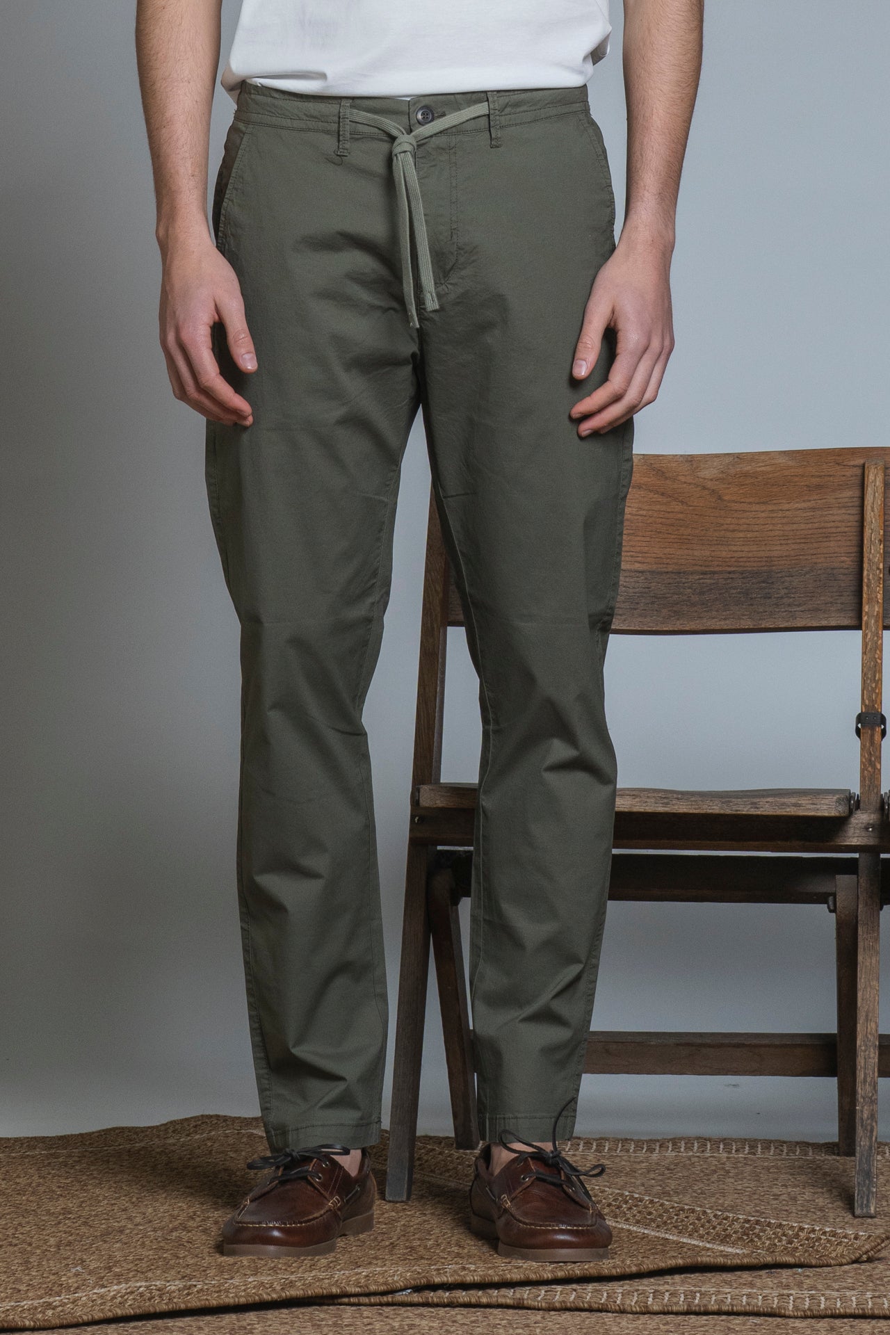 AXEL CHINO LONG SLIM FIT POPELINE CANVAS