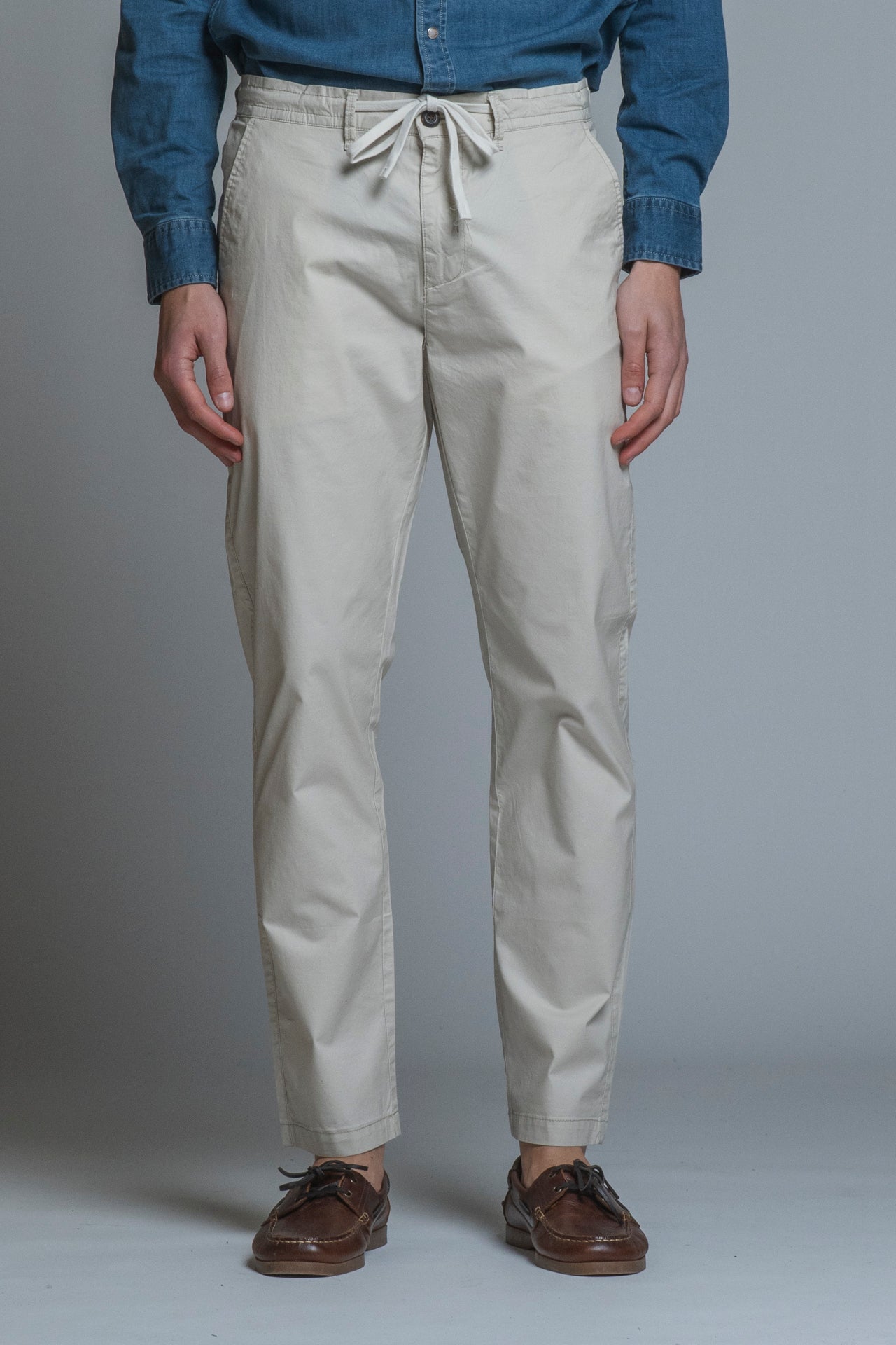 AXEL CHINO LONG SLIM FIT POPELINE CANVAS