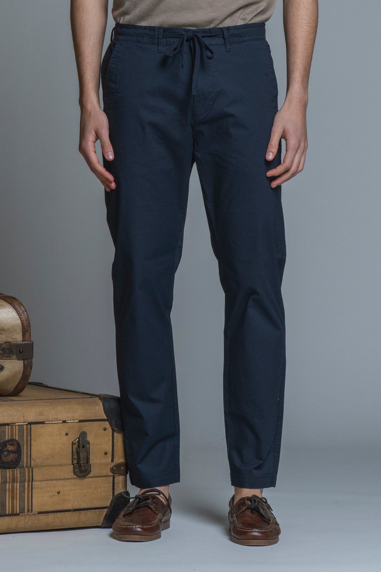 AXEL CHINO LONG SLIM FIT POPELINE CANVAS