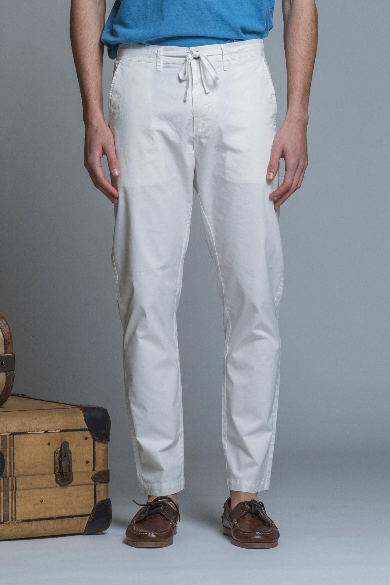 AXEL CHINO LONG SLIM FIT POPELINE CANVAS