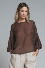 BABY BLOUSE IN MIXED LYOCELL