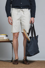 BARNES CHIBO SHORT IN POPELINE CANVAS