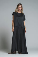 BENNY BLUSA IN SATIN VISCOSE