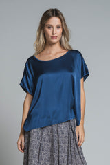 BENNY BLUSA IN SATIN VISCOSE