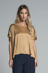 BENNY BLUSA IN SATIN VISCOSE