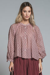 BESTY SHIRT IN MUSSOLA ALL OVER PRINT