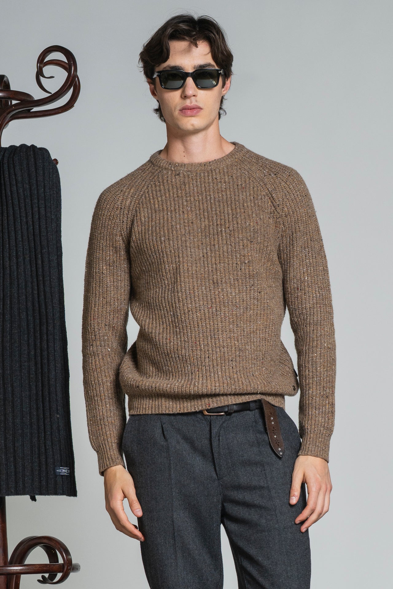 BRUCE ROUND NECK ENGLISH COAST IN BLEND WOOL