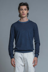 BUCK SWEATER IN COTTON COLD DYED