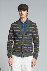 BYRNE CARDIGAN ALL OVER IN LAMBSWOOL