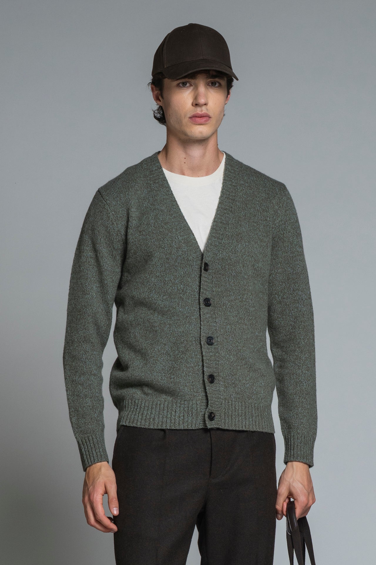 BYRNE CARDIGAN IN MOULINE'