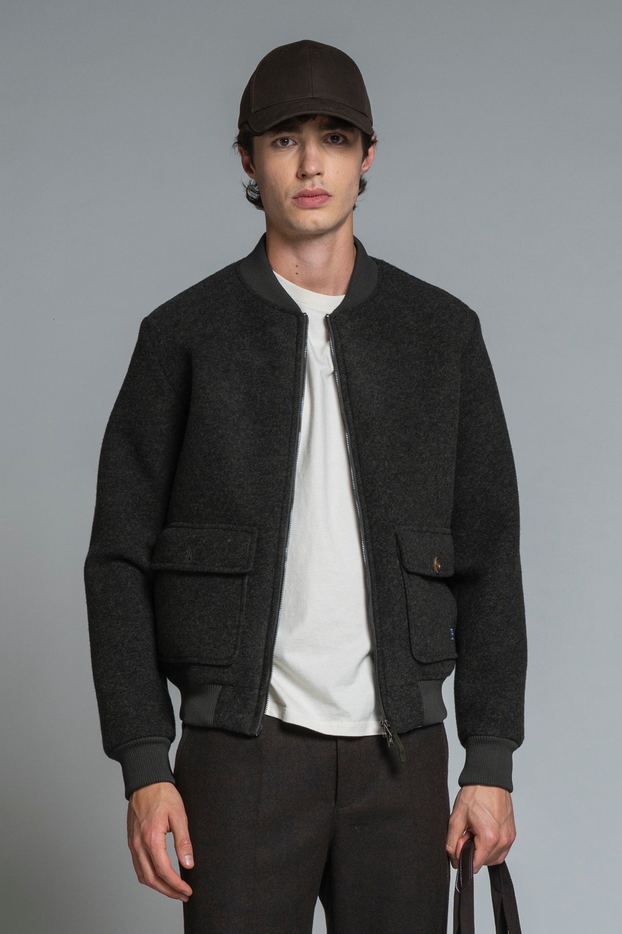 CAMERON BOMBER BOILED WOOL