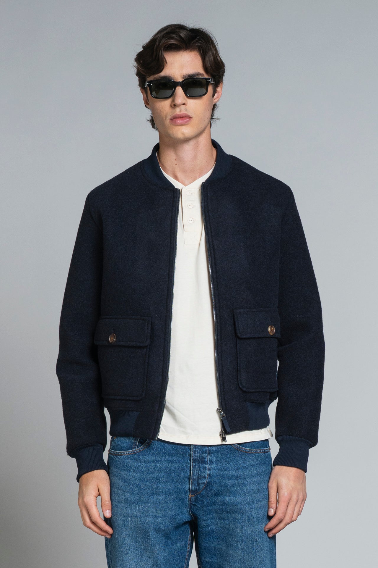 CAMERON BOMBER BOILED WOOL