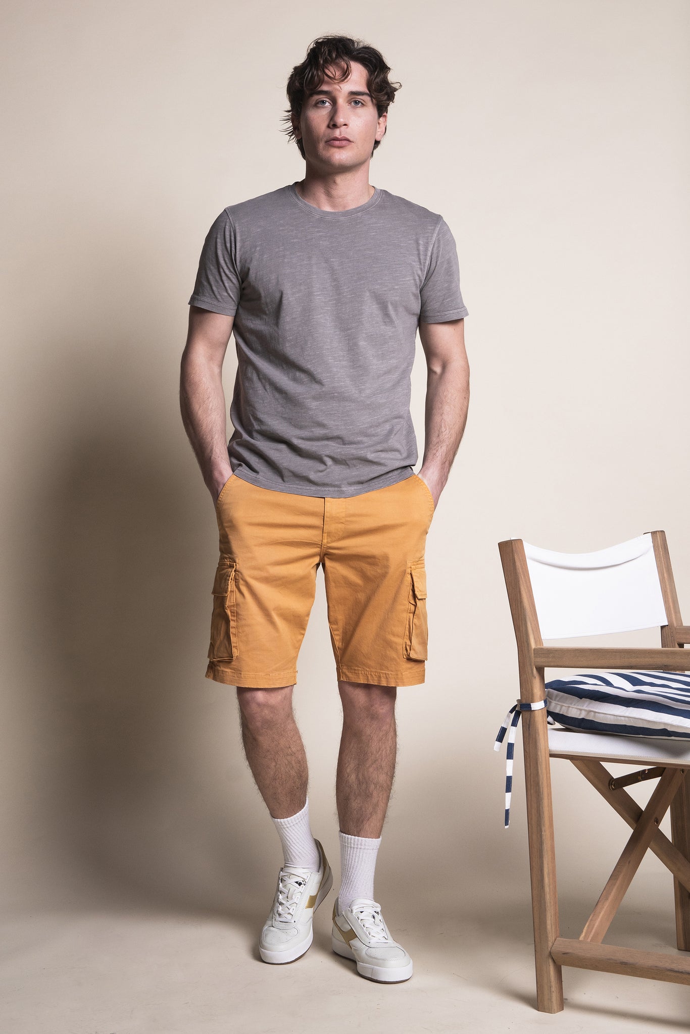 COMFORT FIT STRETCH COTTON CARGO BERMUDA