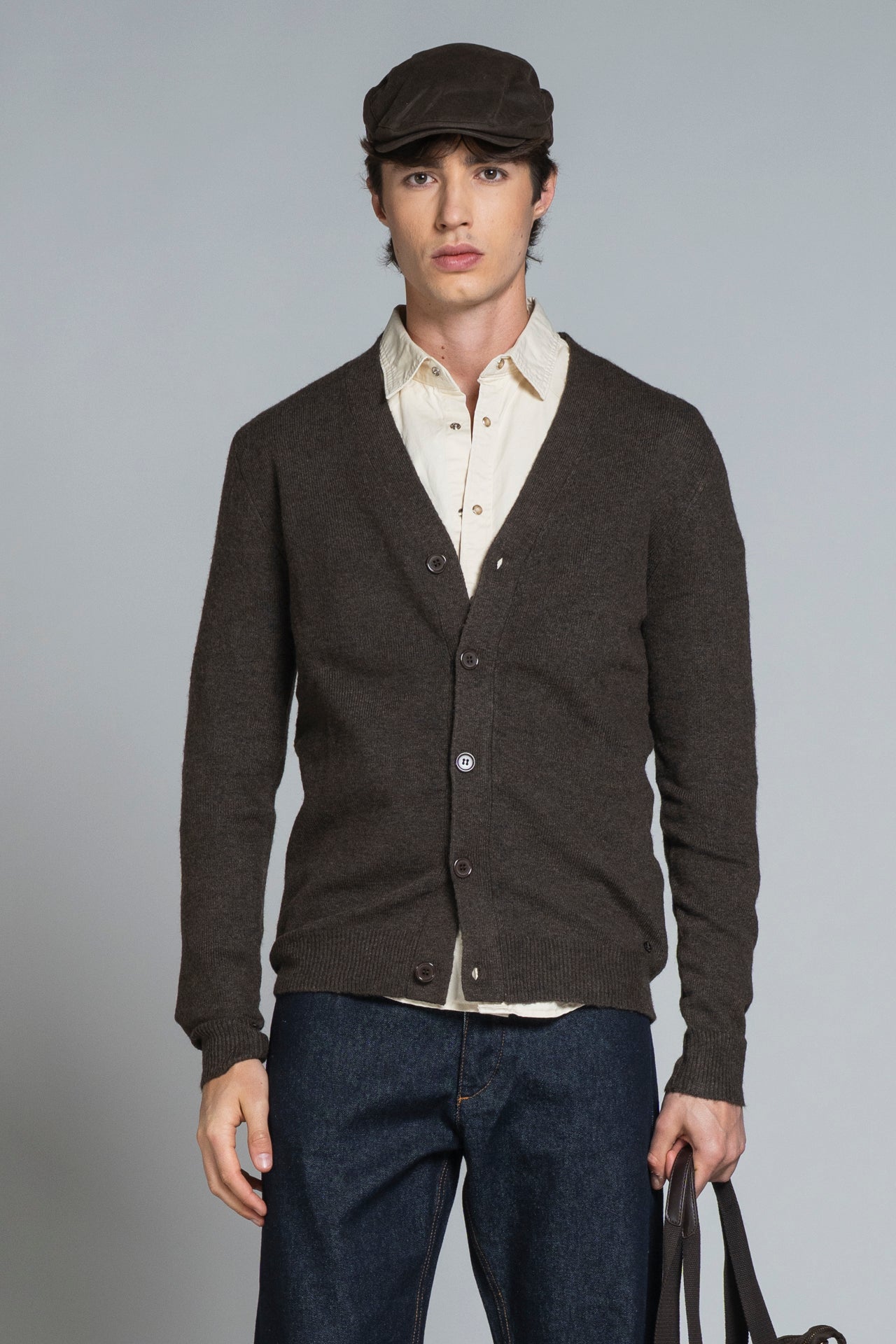 CHAD CARDIGAN IN MIXED WOOL