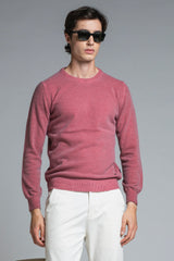 CHARLIE ROUND NECK IN MIXED WOOL COLD DYED