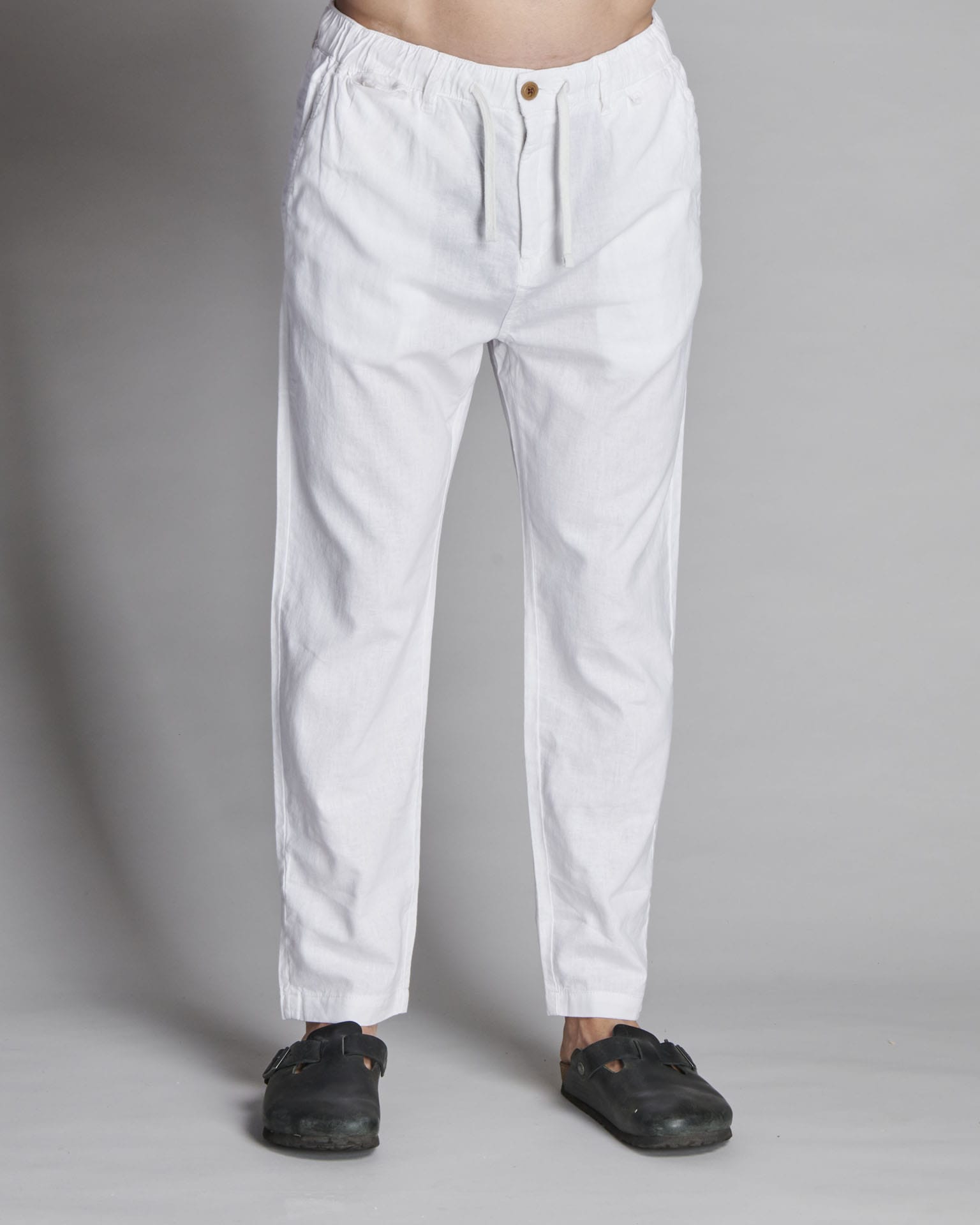 PANTALONE COMFORT MISTO LINO