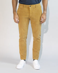 CHINO LONG SLIM VELLUTO A COSTE