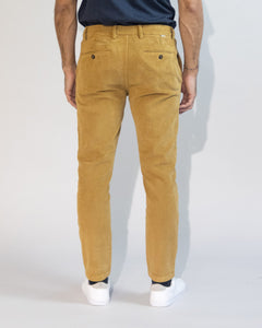 CHINO LONG SLIM VELLUTO A COSTE