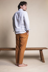 PANTALONE CHINO COMFORT LINO COTONE