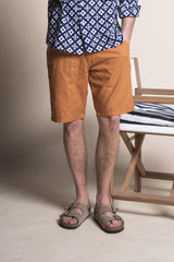BERMUDA IN LINO E COTONE COMFORT FIT