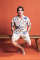 BERMUDA IN LINO E COTONE COMFORT FIT