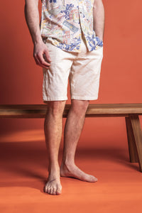 BERMUDA IN LINO E COTONE COMFORT FIT