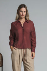 CLARA SHIRT IN MIXED LYOCELL