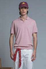 CLARK SWEATER POLO SKIPPER IN COTTON CREPE