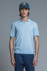CLARK SWEATER POLO SKIPPER IN COTTON CREPE