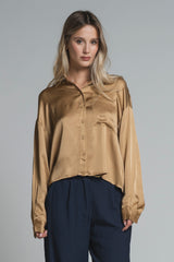 CLORY SHIRT CROP IN VISCOSE