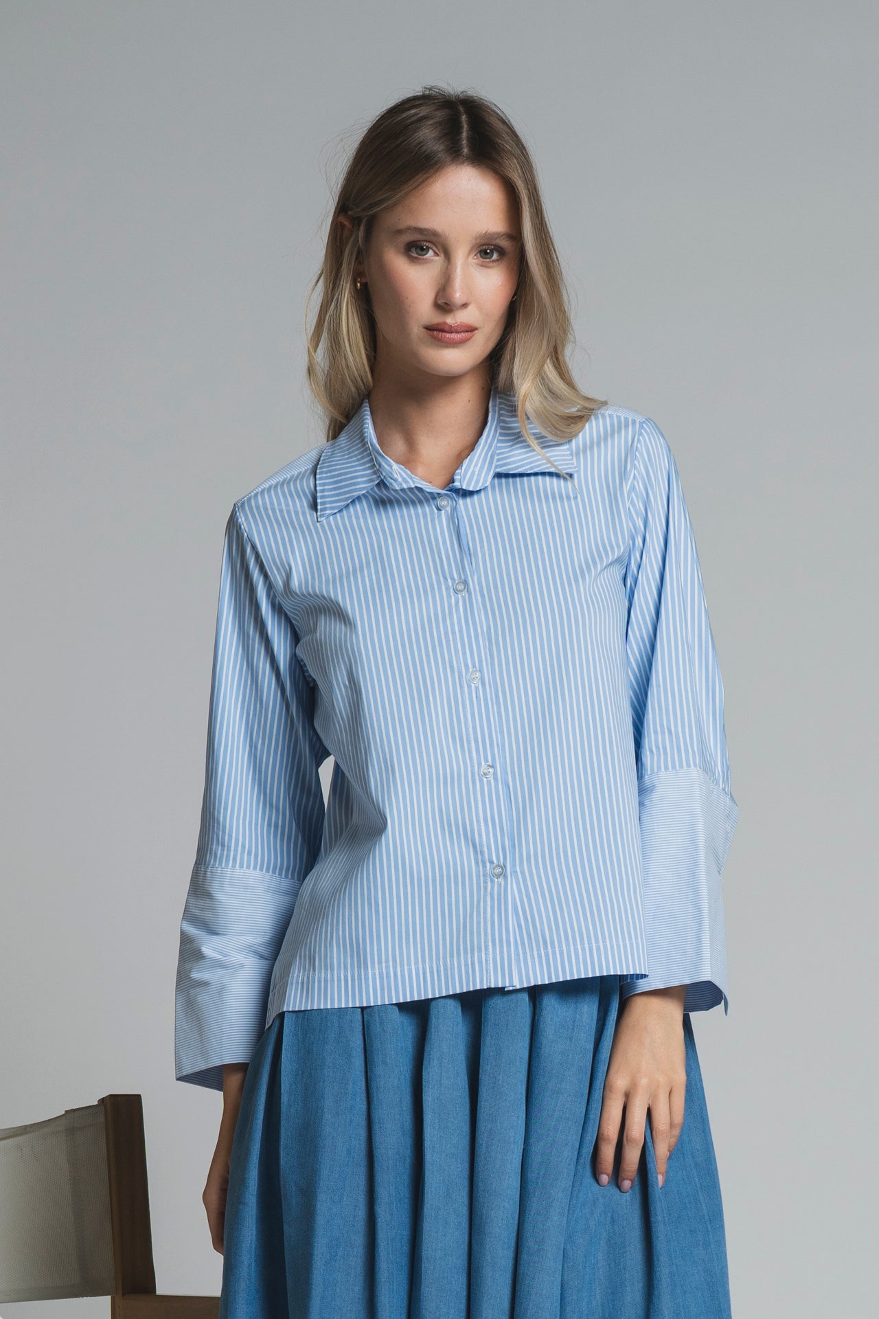 COBY SHIRT IN POPELINE STRIPE