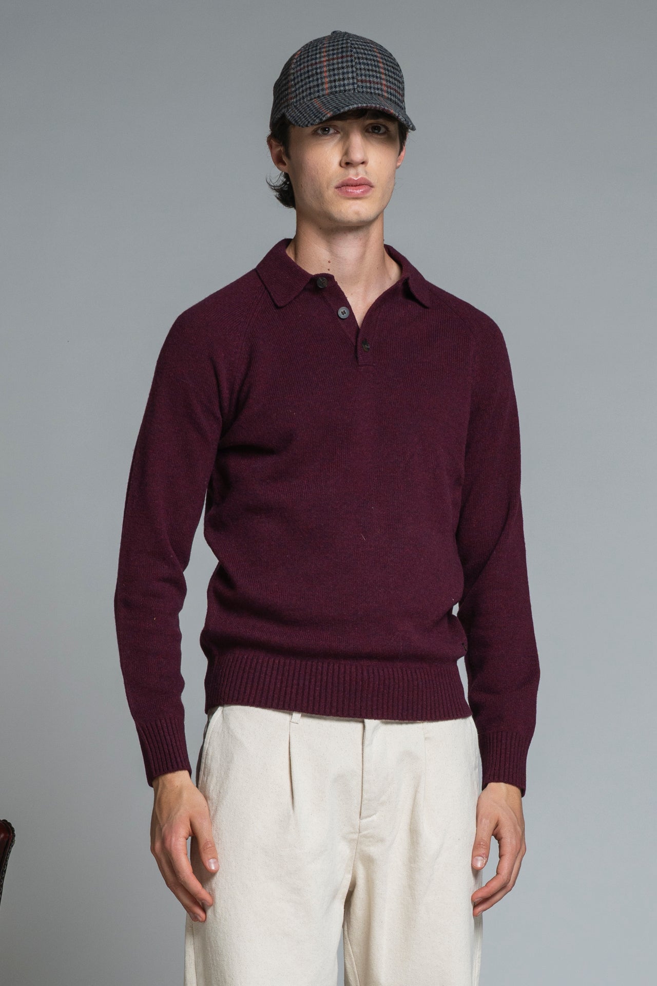 COLIN POLO IN LAMBSWOOL
