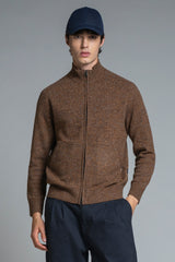 CONRAD CARDIGAN ZIP IN MOUINE'