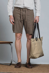 COOPER CARGO SHORT IN MIXED LINEN