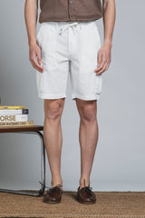 COOPER CARGO SHORT IN MIXED LINEN