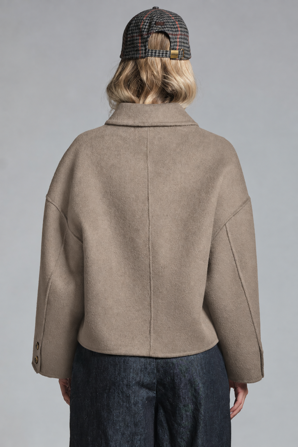 LULU JACKET CROPPED IN MIXED WOOL