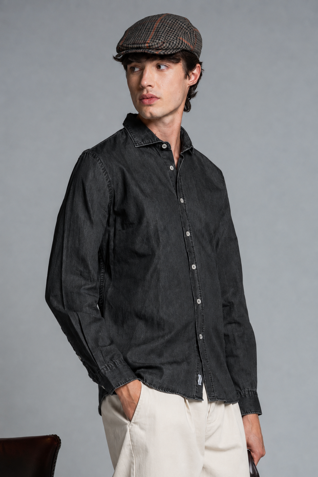 RILEY COLLAR FRENCH IN DENIM