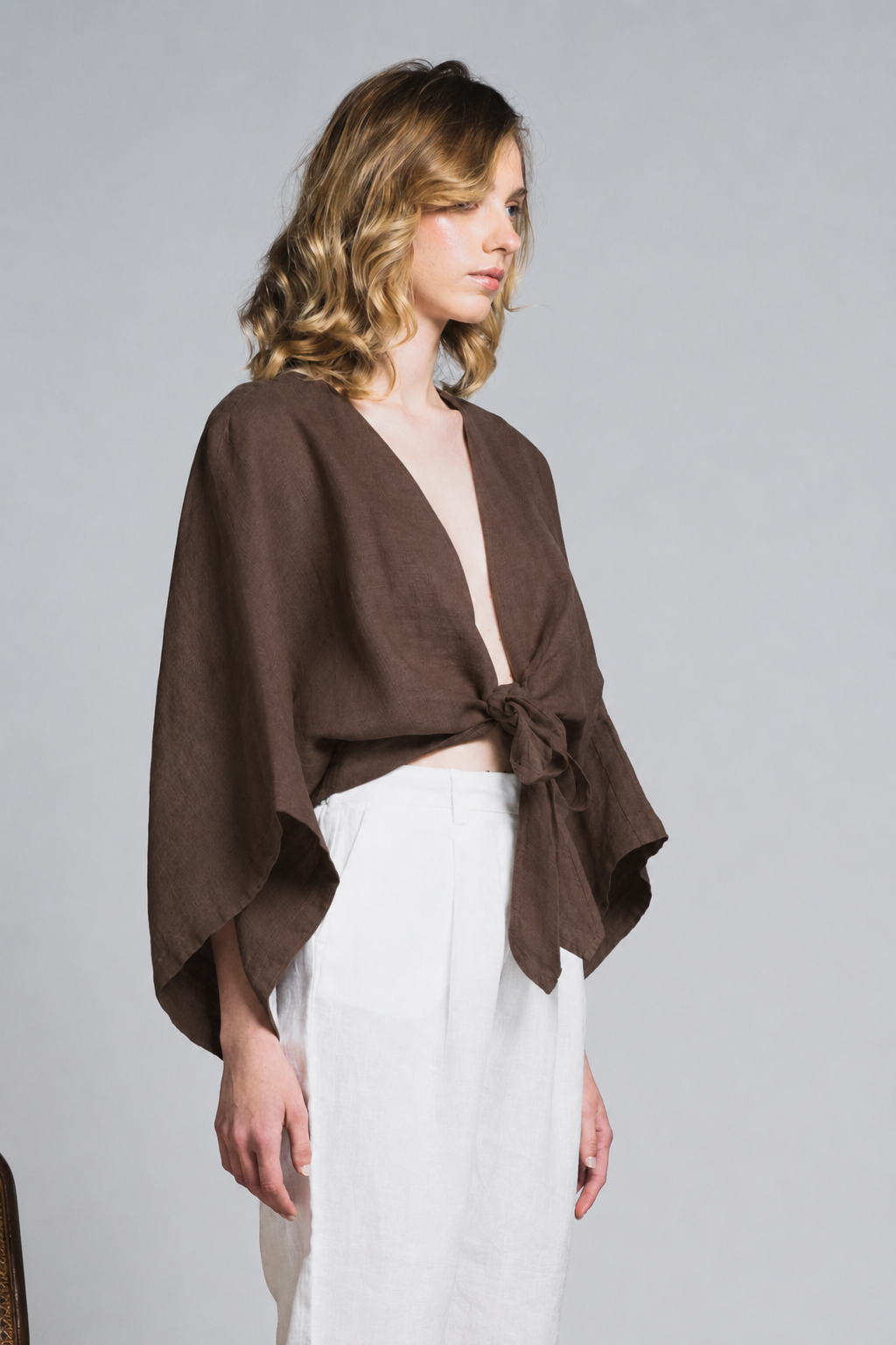 KATE BLUSA IN LINEN