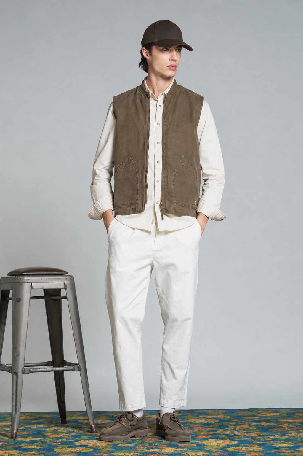 TERRY GILET IN CANVAS